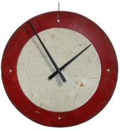clock road sign large dial
